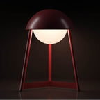 Bulbrite K70101 Oxblood Cordless Table Lamp Helmet Oxblood Image 6