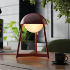 Bulbrite K70101 Oxblood Cordless Table Lamp Helmet Oxblood Image 8