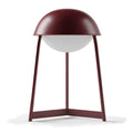 Bulbrite K70101 Oxblood Cordless Table Lamp Helmet Oxblood Image 1