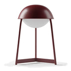 Bulbrite K70101 Oxblood Cordless Table Lamp Helmet Oxblood Image 1