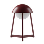 Bulbrite K70101 Oxblood Cordless Table Lamp Helmet Oxblood Image 3