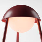 Bulbrite K70101 Oxblood Cordless Table Lamp Helmet Oxblood Image 7