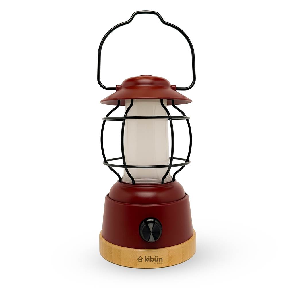 Bulbrite K80100 Rust Red Cordless Table Lamp Smores Rust Red Image 1