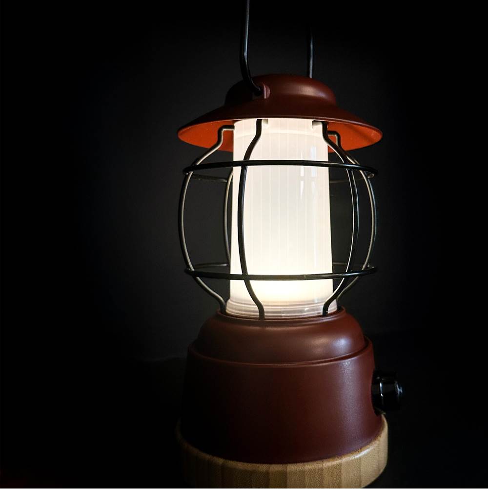 Bulbrite  Cordless Table Lamp Smores Rust Red