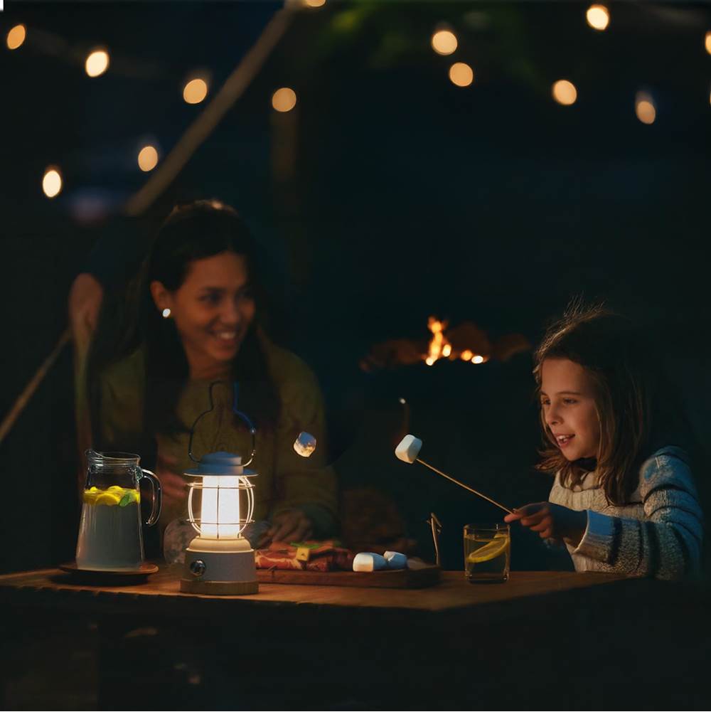 Bulbrite  Cordless Table Lamp Smores Tan