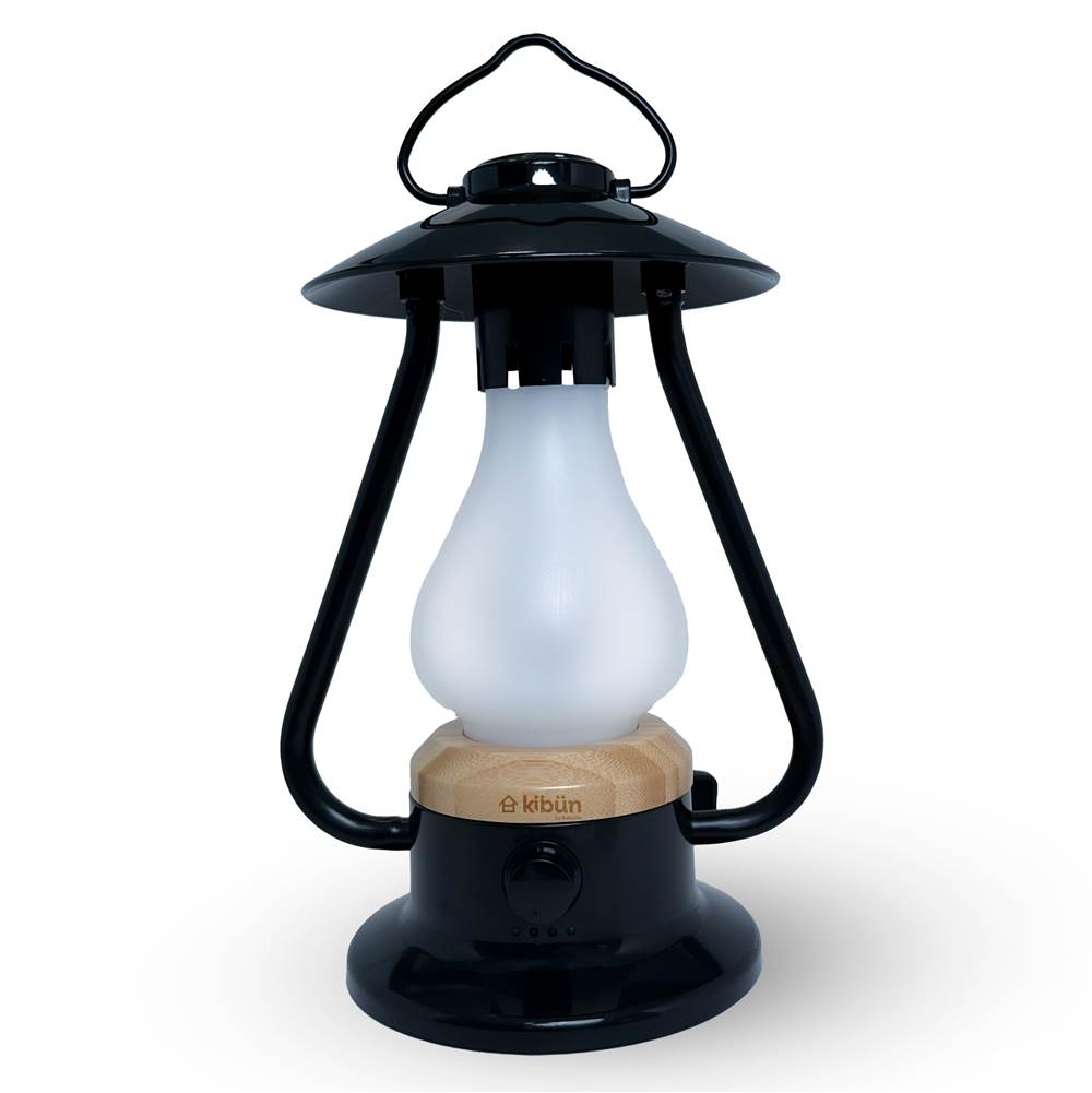 Bulbrite K80120 Black Cordless Table Lamp Bonfire Black Image 1