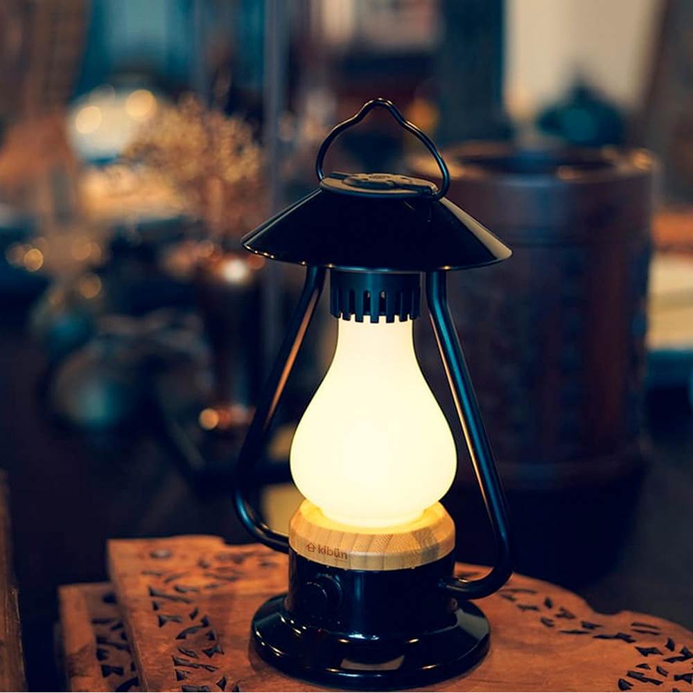 Bulbrite  Cordless Table Lamp Bonfire Black