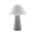Bulbrite K70603 Gray Cordless Table Lamp Mushroom Gray Image 1