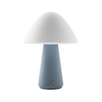 Bulbrite K70601 Stone Blue Cordless Table Lamp Mushroom Stone Blue Image 1