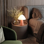 Bulbrite  Cordless Table Lamp Mushroom Terracotta