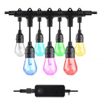Bulbrite 814361  36' Smart String Light 18 Sockets W Led 0.3w S14 Clear Plastic Lamps Image 1