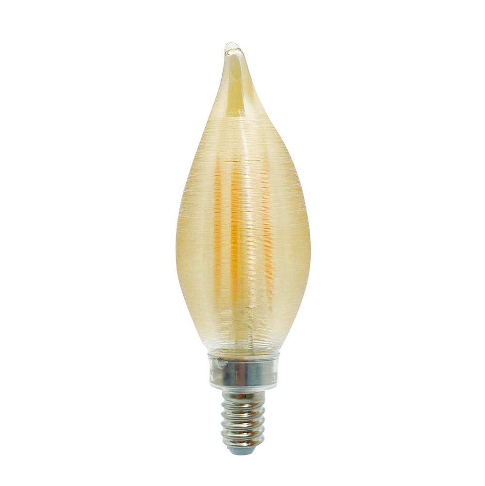 Bulbrite 776591 Amber 4w Led C11 2100k Filament E12 Amber Spunlite Fully Compatible Dimming Image 1