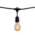 Bulbrite 810004 Black 48' String Light Set W/nostalgic A19 Lamps Image 1