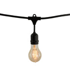 Bulbrite 810004 Black 48' String Light Set W/nostalgic A19 Lamps Image 1