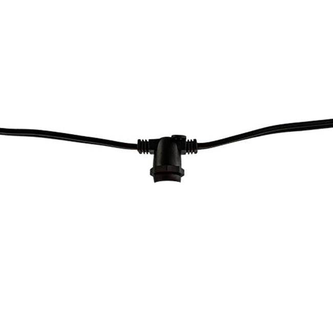 Bulbrite  14' String Light 10 Sockets Cord Set E12 Black