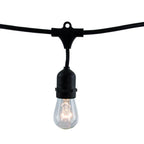 Bulbrite 810002 Black 48' String Light Set W/s14 Lamps Image 1