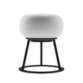Bulbrite K70303 Black Cordless Table Lamp Tripod Black Oval Glass Image 1