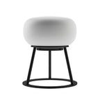 Bulbrite K70303 Black Cordless Table Lamp Tripod Black Oval Glass Image 1