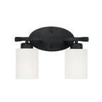 Capital Lighting Dixon 13'' W X 9'' H X 5.5'' E 2-light Soft White Glass Vanity In Brushed Nickel