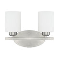 Capital Lighting Dixon 13'' W X 9'' H X 5.5'' E 2-light Soft White Glass Vanity In Brushed Nickel