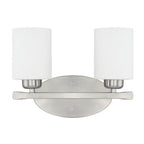 Capital Lighting Dixon 13'' W X 9'' H X 5.5'' E 2-light Soft White Glass Vanity In Brushed Nickel
