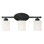 Capital Lighting Dixon 20.5'' W X 9'' H X 7'' E 3-light Soft White Glass Vanity In Brushed Nickel