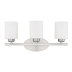 Capital Lighting Dixon 20.5'' W X 9'' H X 7'' E 3-light Soft White Glass Vanity In Brushed Nickel