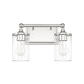Capital Lighting Camden 14'' W X 9'' H X 6.5'' E 2-light Clear Beveled Glass Vanity In Polished Nickel