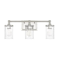 Capital Lighting Camden 23.5'' W X 9'' H X 6.5'' E 3-light Clear Beveled Glass Vanity In Polished Nickel