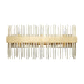 Capital Lighting Lena 24'' W X 12'' H X 6'' E 6-light Modern Vanity In Gold Leaf And Polished Nickel