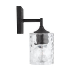 Capital Lighting 137321BI-486 Black Iron 13.5'' W X 10.5'' H X 6.5'' E 2-light Clear Water Glass Vanity In Black Iron Image 2