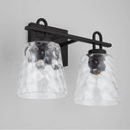 Capital Lighting 138322BI-492 Black Iron 15'' W X 10.5'' H X 8'' E 2-light Vanity In Black Iron With Clear Water Glass Image 5