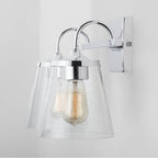 Capital Lighting Jayne 15'' W X 10.5'' H X 9'' E 2-light Vanity In Aged Brass With Clear Seeded Cone Glass Shades