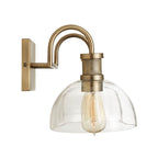 Capital Lighting 139123AD-497 Aged Brass 17.5'' W X 9'' H X 10.5'' E 2-light Vanity In Aged Brass With Clear Glass Dome Shades Image 2