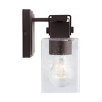 Capital Lighting 139124OR-498 Oil Rubbed Bronze 15.5'' W X 8'' H X 6'' E 2-light Vanity In Oil Rubbed Bronze With Clear Seeded Glass Rectangular Shades - Barn Door Farmhouse Style Image 2