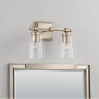 Capital Lighting 144821BS-523 Brushed Champagne 14'' W X 10'' H 2-light Vanity In Brushed Champagne With Acrylic Rod Accent Image 2