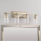 Capital Lighting 144841BS-523 Brushed Champagne 14'' W X 10'' H 4-light Vanity In Brushed Champagne With Acrylic Rod Accents Image 2