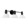 Capital Lighting 145831MB-528 Matte Black 28'' W X 9'' H 3-light Vanity In Matte Black With Clear Glass Image 1