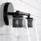 Capital Lighting 146921MB-533 Matte Black 14'' W X 9.5'' H 2-light Vanity In Matte Black With Clear Seeded Glass Image 3