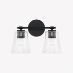 Capital Lighting Baker 14'' W X 9.5'' H 2-light Vanity In Aged Brass With Clear Seeded Glass