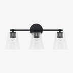 Capital Lighting Baker 23'' W X 9.5'' H 3-light Vanity In Aged Brass With Clear Seeded Glass