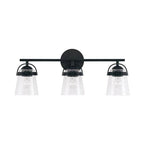 Capital Lighting Madison 23'' W X 9.5'' H 3-light Vanity In Aged Brass With Clear Seeded Glass
