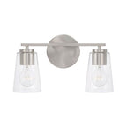 Capital Lighting 148621BN-537 Brushed Nickel 14.5''w X 8.25''h 2-light Vanity In Brushed Nickel With Clear Glass Image 3