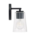 Capital Lighting 148621MB-537 Matte Black 14.5''w X 8.25''h 2-light Vanity In Matte Black With Clear Glass Image 2
