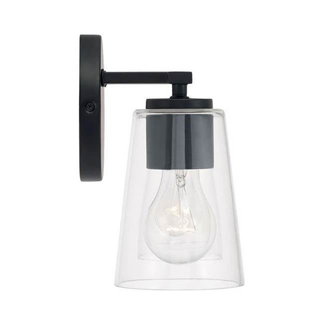 Capital Lighting 148621MB-537 Matte Black 14.5''w X 8.25''h 2-light Vanity In Matte Black With Clear Glass Image 2