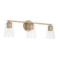 Capital Lighting 148631AD-537 Aged Brass 25''w X 8.25''h 3-light Vanity In Aged Brass With Clear Glass Image 1