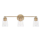Capital Lighting 148631AD-537 Aged Brass 25''w X 8.25''h 3-light Vanity In Aged Brass With Clear Glass Image 3