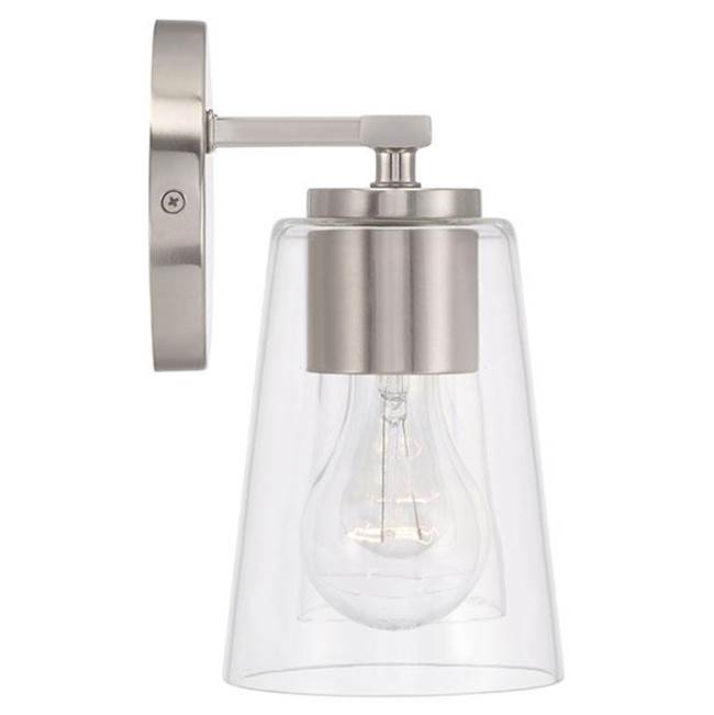 Capital Lighting 148631BN-537 Brushed Nickel 25''w X 8.25''h 3-light Vanity In Brushed Nickel With Clear Glass Image 2