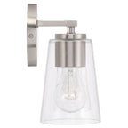 Capital Lighting 148631BN-537 Brushed Nickel 25''w X 8.25''h 3-light Vanity In Brushed Nickel With Clear Glass Image 2