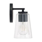 Capital Lighting 148631MB-537 Matte Black 25''w X 8.25''h 3-light Vanity In Matte Black With Clear Glass Image 2